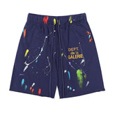 Big Build Men Splash Ink Style Workout Sports Shorts